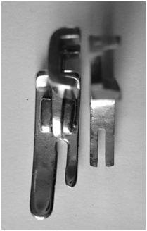 Singer Sewing Machine Low Shank Rolled 1/8 Hemmer Presser Foot Attachment  Simanco 35857